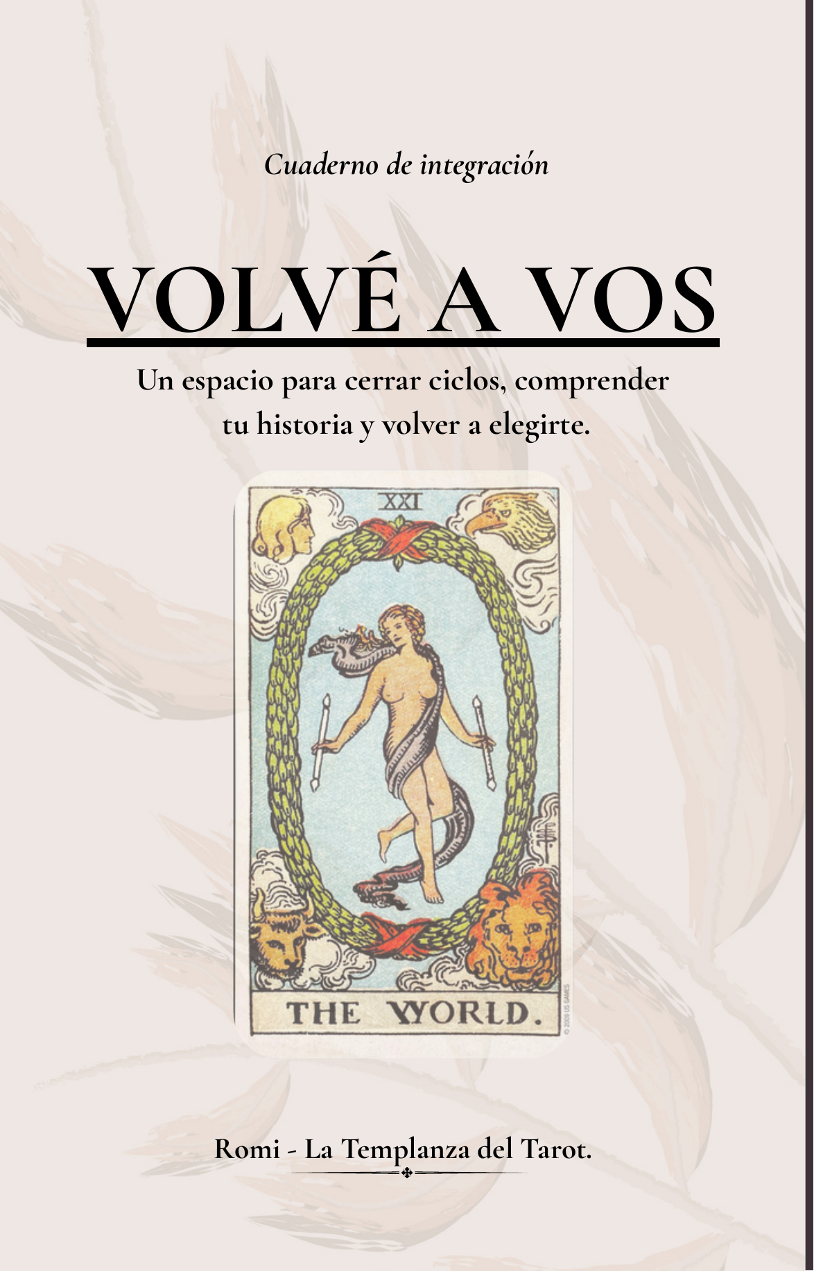 Portada del cuaderno de integración Volvé a vos